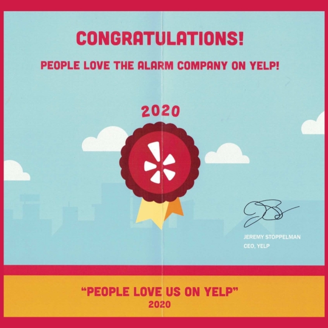 reviews-award-yelp-alarm-company